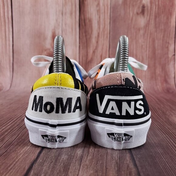 Vans MoMA Womens 6.5 Mens 5 Museum Of Modern Art Embroidered Shoes Sneakers - Picture 11 of 14
